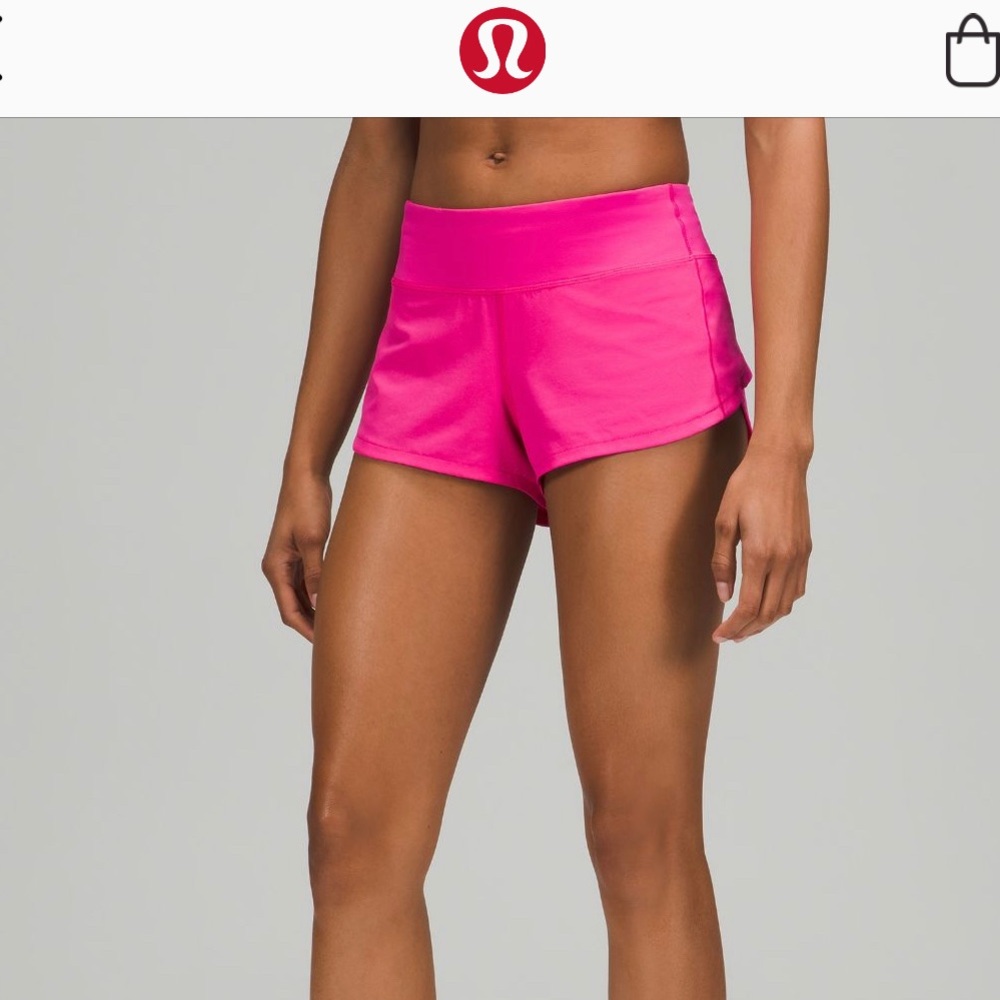 Sonic Pink Lululemon shorts